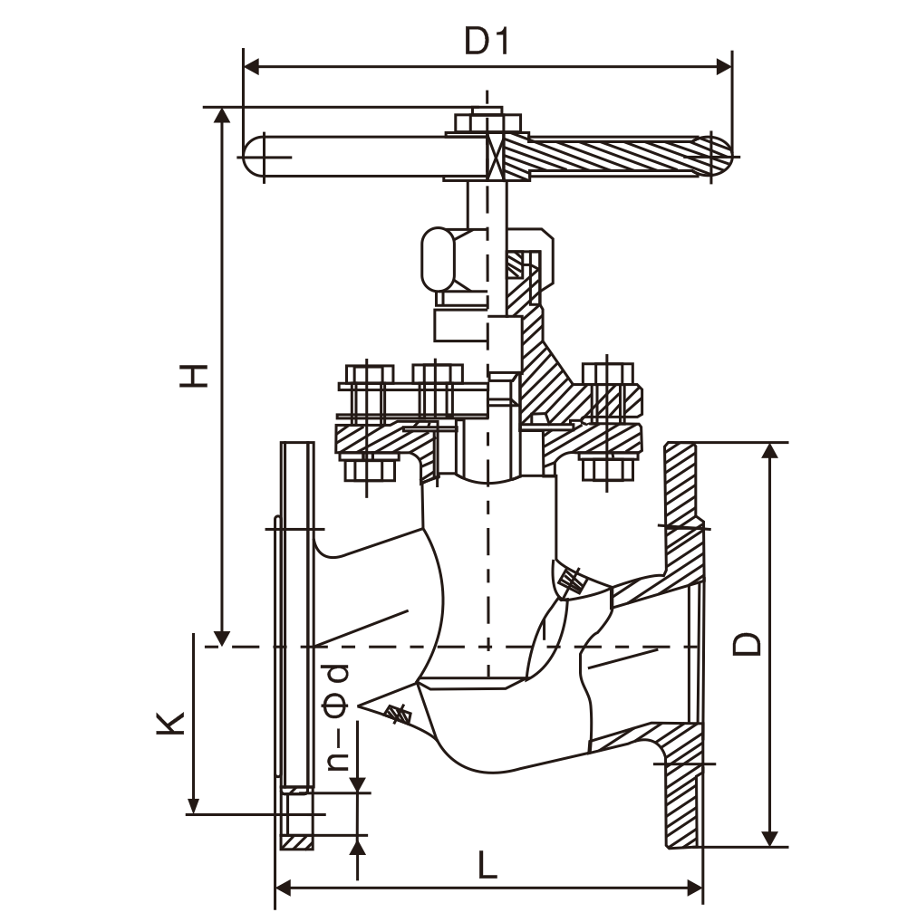 黃銅法蘭截止閥(fa)(圖1)