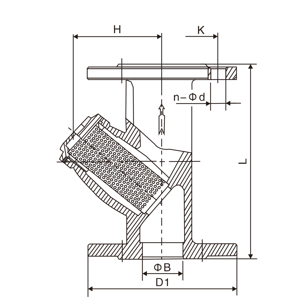 黃銅法蘭(lan)過濾器(圖(tú)1)